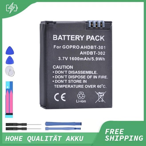 Batteria per gopro - per, hd