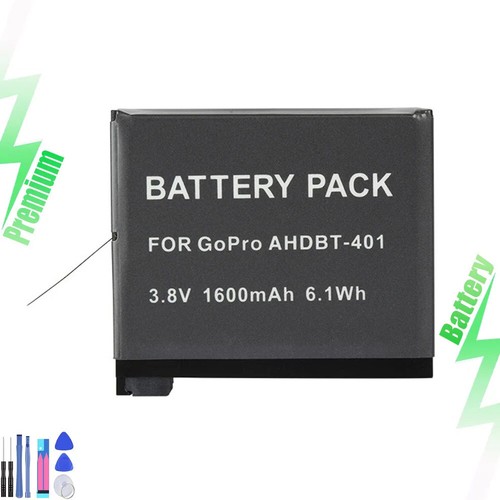Batteria per gopro - per, ahdbt-401